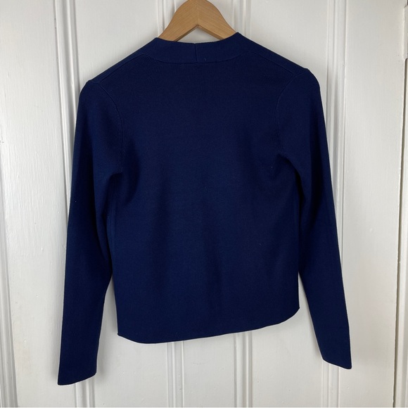 Cyrus Open Front Blue Cardigan Size Small - Picture 2 of 3